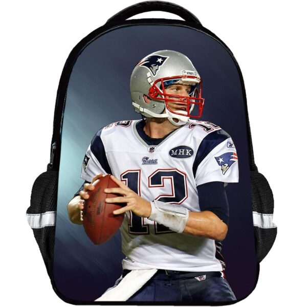 Tom Brady Backpack Kids Youth Student High Capacity Waterproof School Bag Birthday Gifts - Image 13