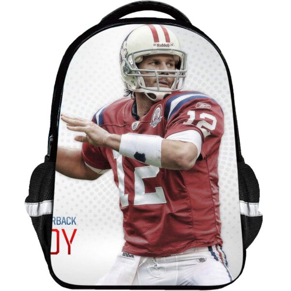 Tom Brady Backpack Kids Youth Student High Capacity Waterproof School Bag Birthday Gifts - Image 14