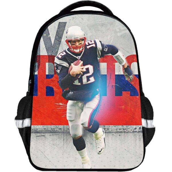 Tom Brady Backpack Kids Youth Student High Capacity Waterproof School Bag Birthday Gifts - Image 15