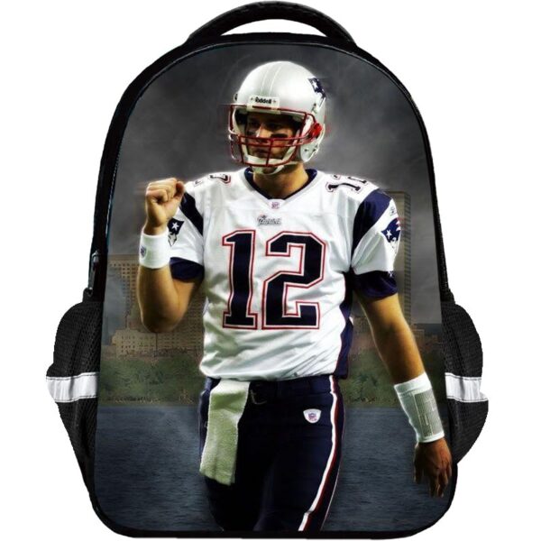 Tom Brady Backpack Kids Youth Student High Capacity Waterproof School Bag Birthday Gifts - Image 17