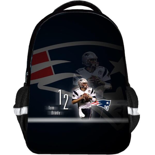 Tom Brady Backpack Kids Youth Student High Capacity Waterproof School Bag Birthday Gifts - Image 18