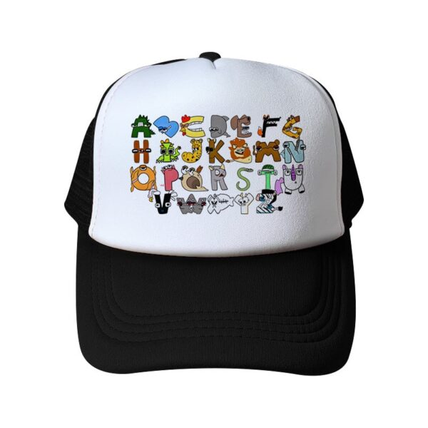 Alphabet Lore Baseball Cap Mesh Back Snapback Trucker Hat - Image 12