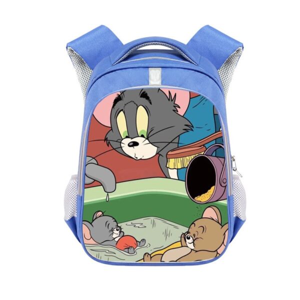 Tom and Jerry Backpack School Bag Blue Gift - Image 21