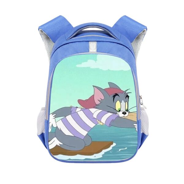 Tom and Jerry Backpack School Bag Blue Gift - Image 3