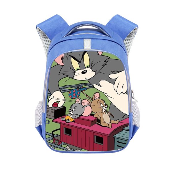 Tom and Jerry Backpack School Bag Blue Gift - Image 37