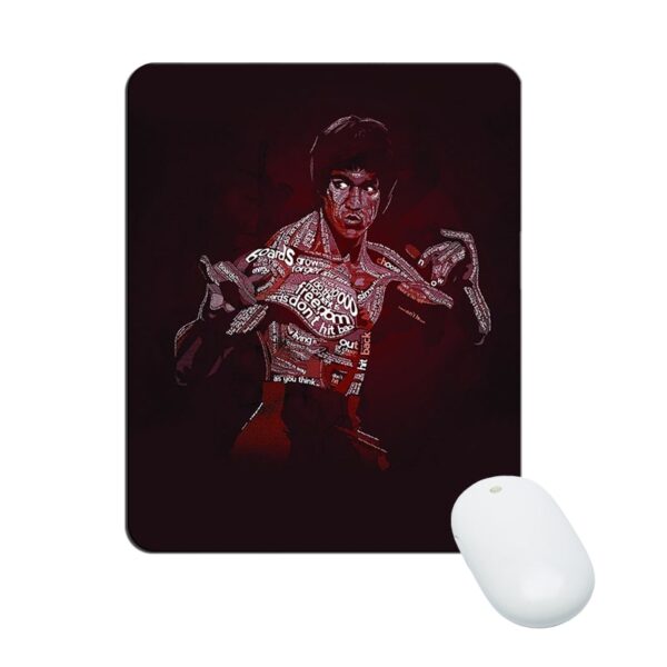 Bruce Lee Mouse Pad Natural Rubber Washable - Image 2